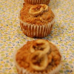 A picture of Healthy Macrobiotic-Style Banana Muffins.