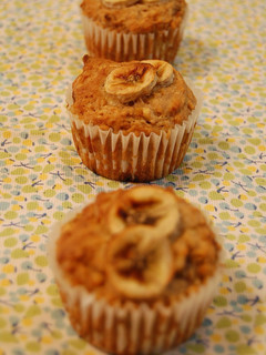 A picture of Healthy Macrobiotic-Style Banana Muffins.