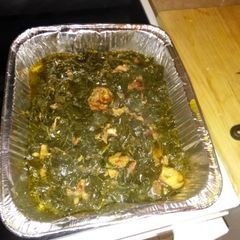 A picture of Preacher Paul's Collard Greens.