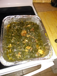 A picture of Preacher Paul's Collard Greens.