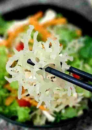 Hình của món Salad rong sụn, ức gà vetula.