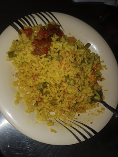 A picture of Jollof Rice.