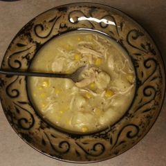 A picture of Homemade Chicken & Dumpling Soup.
