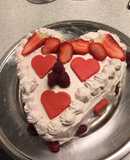 Saját tervezésű Valentin napi tortám