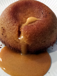A picture of Butterscotch lava cakes.