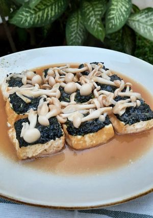 Foto resep Tahu Bayam Shimeji / Tahu Nenek Moyang