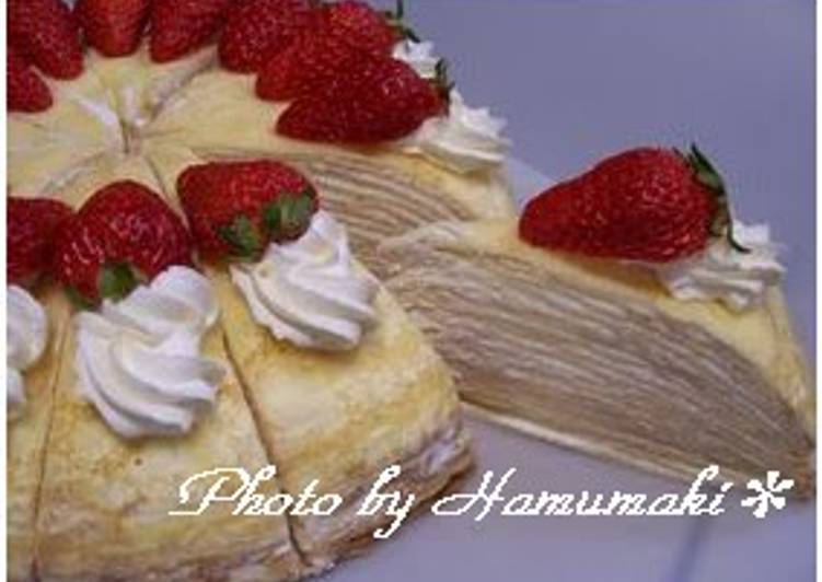 Recipe of Homemade Layered Milk Crepe Cake