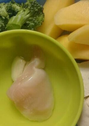 Foto resep MPASI kentang,brokoli,ayam,tahu