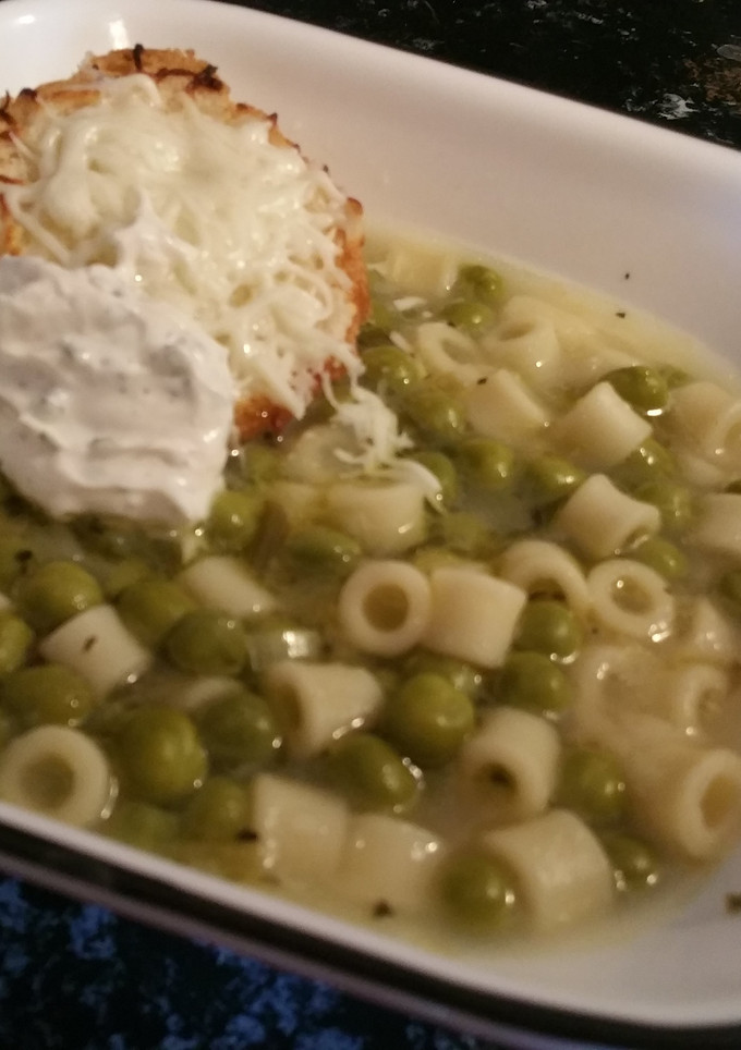 A picture of Spring Onion Soup.