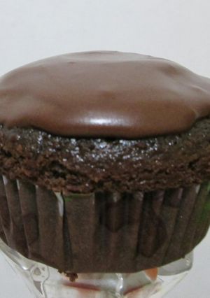 A picture of Double chocolate chip muffins.
