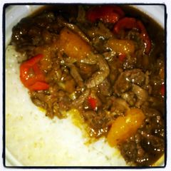 A picture of Orange Beef.