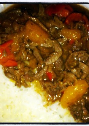 A picture of Orange Beef.