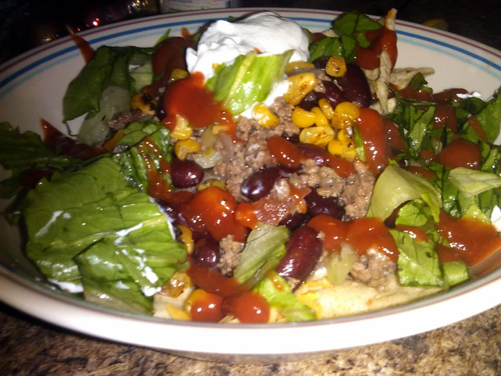 Easy Steps to Prepare Recipe loaded taco salad that is Perfect, So Delicious}
