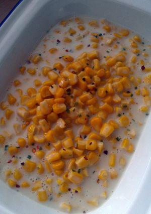 A picture of Vickys Creamed Corn, GF DF EF SF NF.