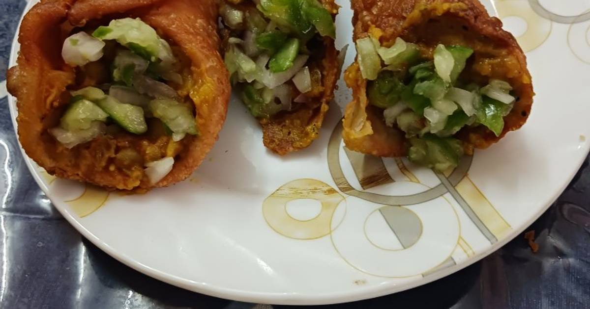 BhaajiCone (SAVOURY ICE CREAM CONE) Recipe by Dr Vidyashree Cookpad