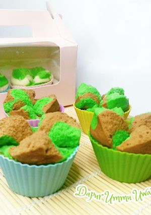 Foto resep Bolu kukus mekar merekah (menggunakan sprite)