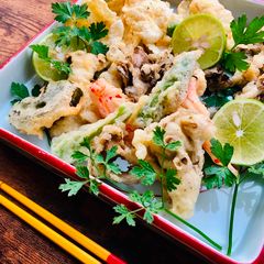 A picture of Garlic Mayonnaise Vegetables Tempura.