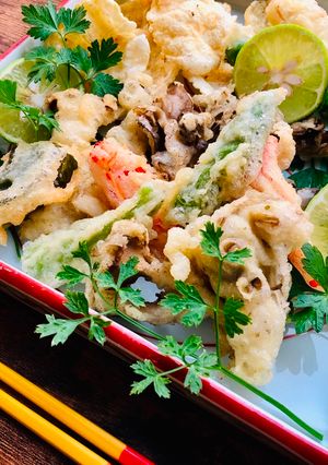 A picture of Garlic Mayonnaise Vegetables Tempura.