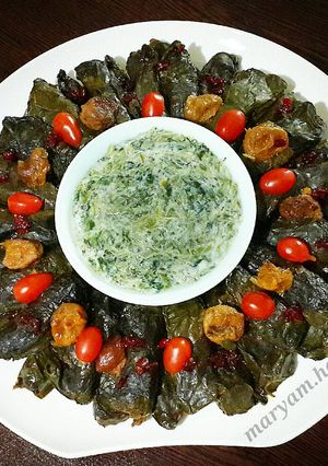 عکسی از دستور دلمه اسفناج