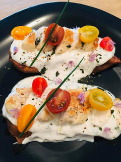 Une photo de Tartines de Patate douce
