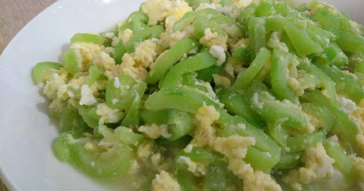 丝瓜炒蛋 Stirfried Luffa with Egg Recipe by nct Cookpad