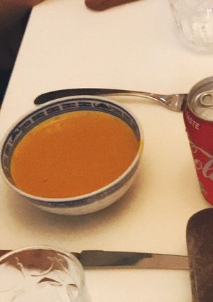 A picture of Pumpkin soup.