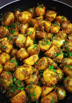 A picture of Jeera Aloo.