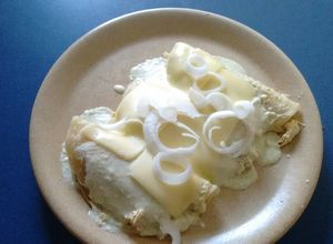 Una foto de Enchiladas suizas verdes. ॐ