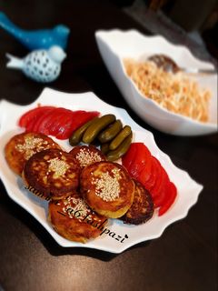 عکسی از دستور کتلت شکم پر