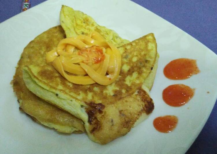 Omelette tekuk keju