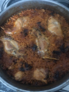 Una foto de 397. Arroz picante con conejo (principal arroz)