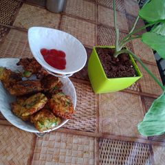 Cabbage pakoda A picture of Cabbage pakoda.
