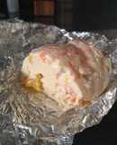 Gelatina de piña, zanahoria y queso