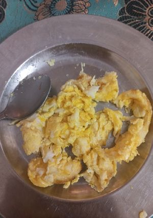 عکسی از دستور نیمروی تخم غاز