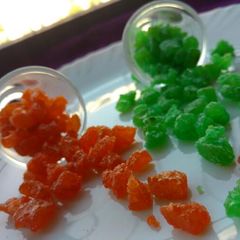 A picture of Tutti Fruitti (candied fruit cubes).