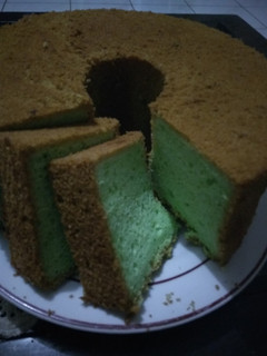 Foto resep Pandan Chiffon cake kokoh dan moist