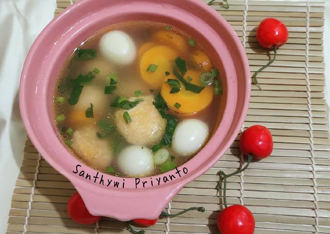 Resep 221. Sop Bakso Tahu yang Lezat