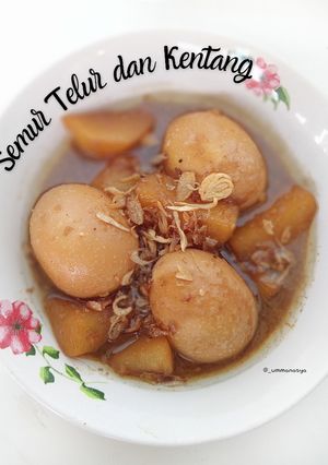 Foto resep Semur Telur dan Kentang