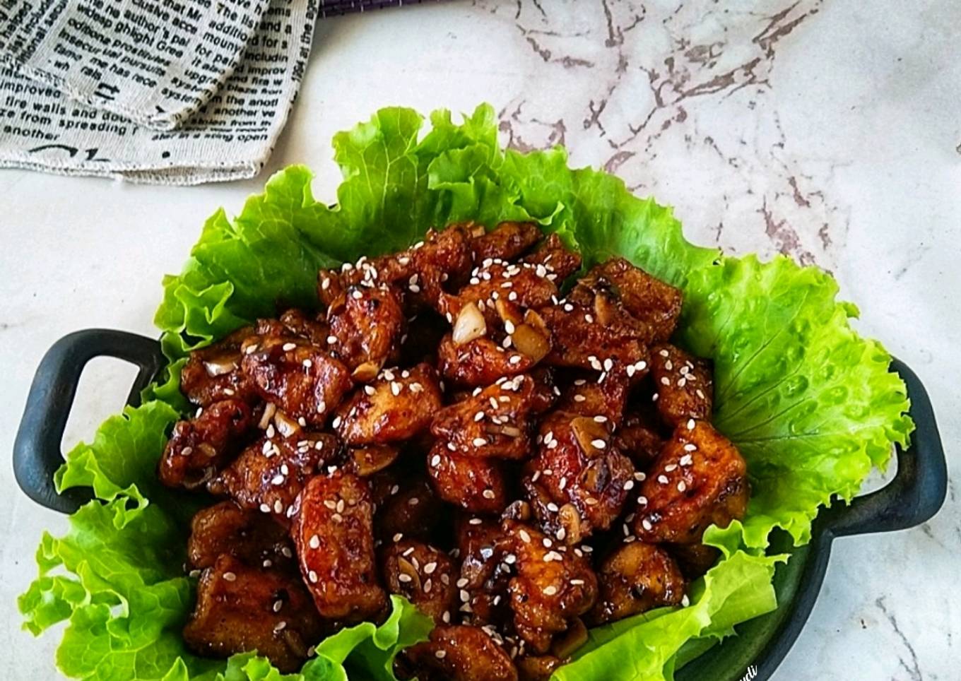 Ayam Crispy Lada Hitam