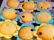 Una foto de muffins de vainilla