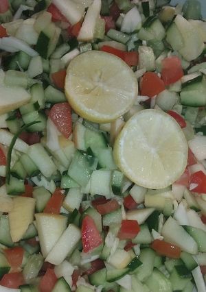 A picture of Fruit and veg salad.