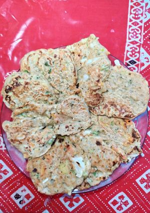 Foto resep Bakwan sayur (ote-ote) sayur untuk diet. Less oil, gluten free
