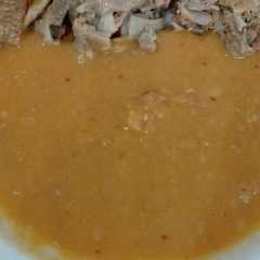 Una foto de Frijoles refritos licuados
