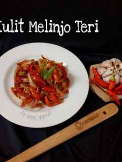 Foto resep Kulit Melinjo Teri