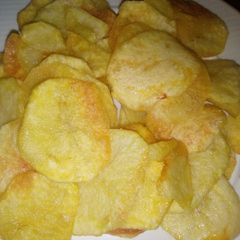 Potato crisps A picture of Potato crisps.