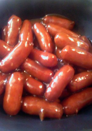 A picture of sunshine 's lit'l smokies appetizers.