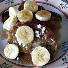 French Bread w/banana A picture of French Bread w/banana.