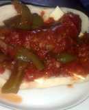 So easy even a man can do it. Sausage & Peppers
