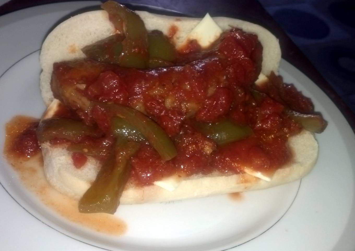 So easy even a man can do it. Sausage & Peppers