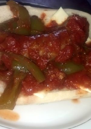 A picture of So easy even a man can do it. Sausage & Peppers.